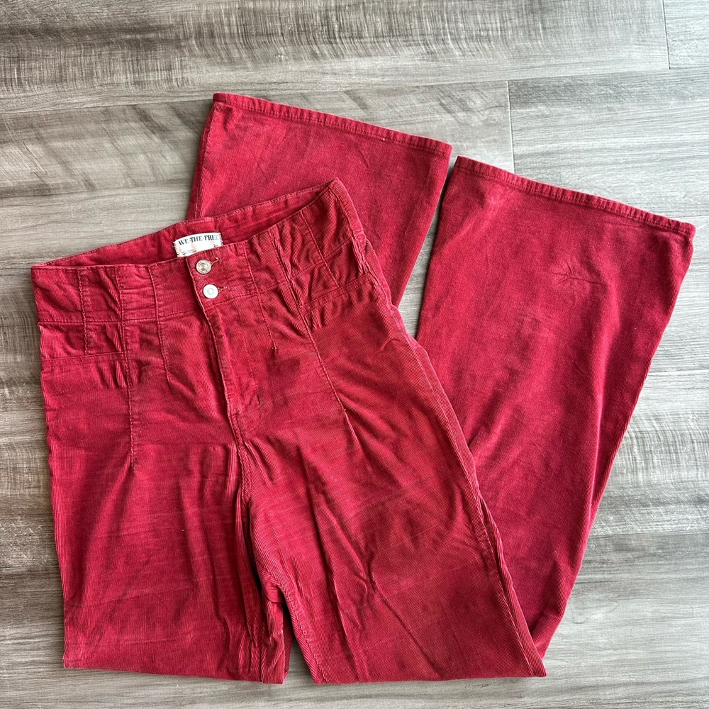 We The Free Red Corduroy Pants